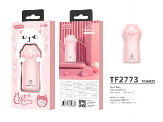 POWERBANK GATTO ROSA